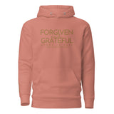 FORGIVEN AND GRATEFUL LUXURYY GOLD HOODIE