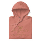 GOLD BEAUTY FOR ASHES LUXURY HOODIE