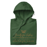 GOLD BEAUTY FOR ASHES LUXURY HOODIE