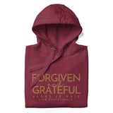 FORGIVEN AND GRATEFUL LUXURYY GOLD HOODIE