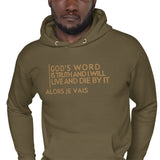 GOD'S WORD GOLD LUX HOODIE