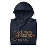 GOD'S WORD GOLD LUX HOODIE