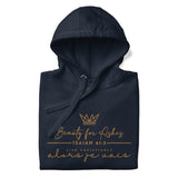 GOLD BEAUTY FOR ASHES LUXURY HOODIE