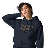 FORGIVEN AND GRATEFUL LUXURYY GOLD HOODIE