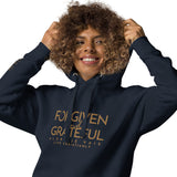 FORGIVEN AND GRATEFUL LUXURYY GOLD HOODIE