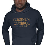 FORGIVEN AND GRATEFUL LUXURYY GOLD HOODIE