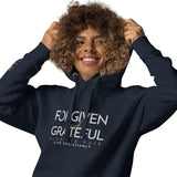 FORGIVEN AND GRATEFUL LUXURY HOODIE