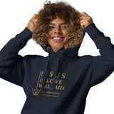 JESUS IS LOVE WELL SAID GOLD LUX HOODIE