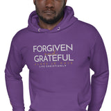 FORGIVEN AND GRATEFUL LUXURY HOODIE