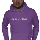 HE HAS NO RIVAL BLK LUX HOODIE