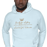 GOLD BEAUTY FOR ASHES LUXURY HOODIE