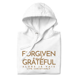 FORGIVEN AND GRATEFUL LUXURYY GOLD HOODIE