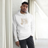 JESUS IS LOVE WELL SAID GOLD LUX HOODIE