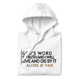 GOD'S WORD WHT LUX HOODIE