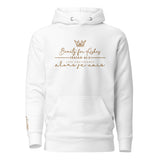 GOLD BEAUTY FOR ASHES LUXURY HOODIE