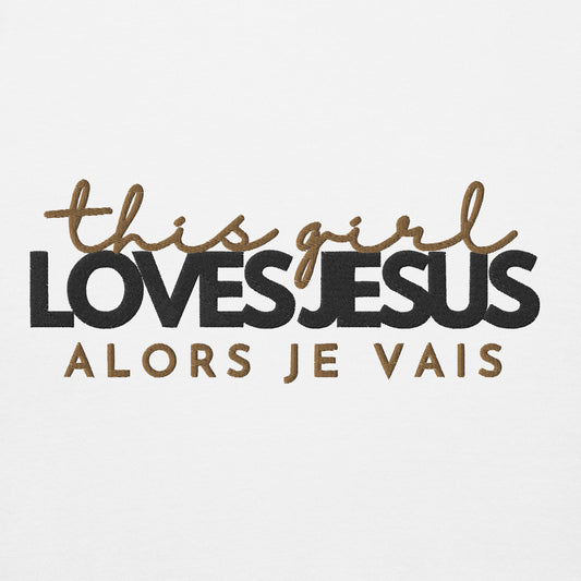 THIS GIRL LOVES JESUS LUXURY HOODIE STYLE WORSHIP