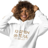 FORGIVEN AND GRATEFUL LUXURYY GOLD HOODIE