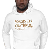 FORGIVEN AND GRATEFUL LUXURYY GOLD HOODIE