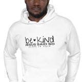 BE KIND WHITE LUX HOODIE