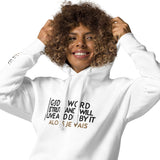 GOD'S WORD WHT LUX HOODIE