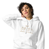 GOLD BEAUTY FOR ASHES LUXURY HOODIE