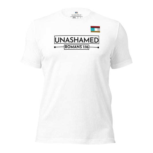 UNASHAMED MESSENGER TEE Unisex t-shirt