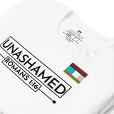 UNASHAMED MESSENGER TEE Unisex t-shirt