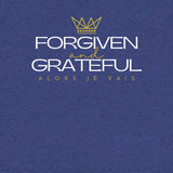 FORGIVEN AND GRATEFUL UNISEX TEE -CROWN