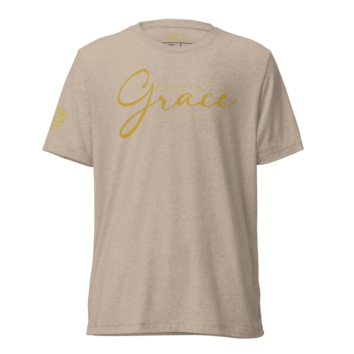 PRODUCT OF GRACE TEE -GOLD